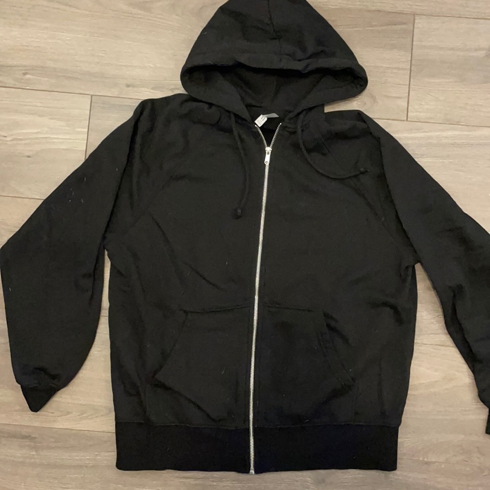 Boyfriend fit zip up hoodie